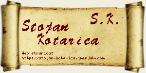 Stojan Kotarica vizit kartica